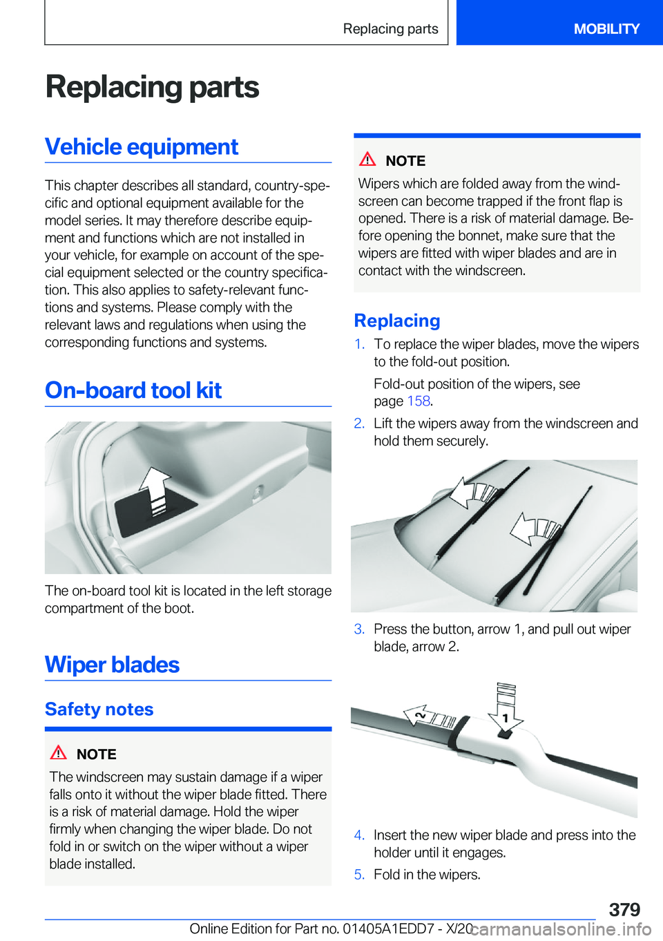 BMW 8 SERIES CONVERTIBLE 2021  Owners Manual �R�e�p�l�a�c�i�n�g��p�a�r�t�s�V�e�h�i�c�l�e��e�q�u�i�p�m�e�n�t
�T�h�i�s��c�h�a�p�t�e�r��d�e�s�c�r�i�b�e�s��a�l�l��s�t�a�n�d�a�r�d�,��c�o�u�n�t�r�y�-�s�p�ej�c�i�f�i�c��a�n�d��o�p�t�i�o�n�a�l�