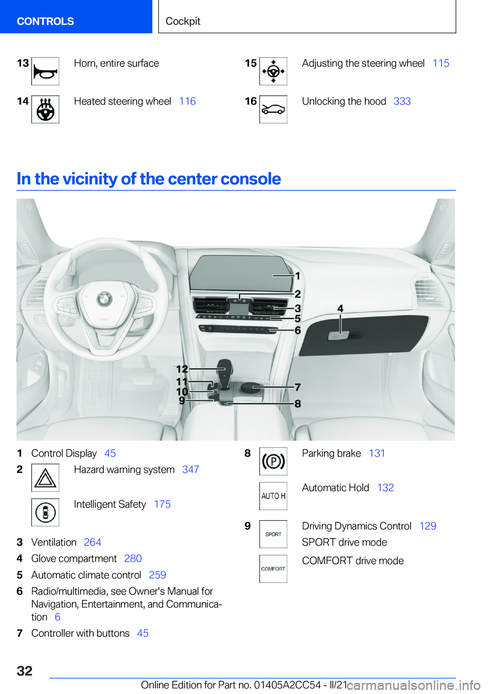 BMW 8 SERIES COUPE 2022 Owners Guide �1�3�H�o�r�n�,��e�n�t�i�r�e��s�u�r�f�a�c�e�1�4�H�e�a�t�e�d��s�t�e�e�r�i�n�g��w�h�e�e�l#\#_�1�1�6�1�5�A�d�j�u�s�t�i�n�g��t�h�e��s�t�e�e�r�i�n�g��w�h�e�e�l#\#_ �1�1�5�1�6�U�n�l�o�c�k�i�n�g��t�h�