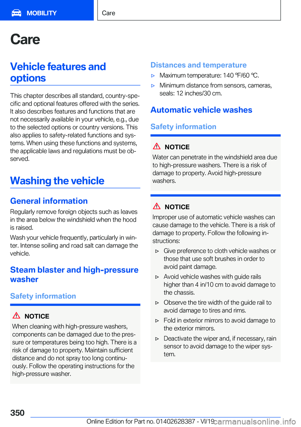 BMW 8 SERIES COUPE 2020  Owners Manual �C�a�r�e�V�e�h�i�c�l�e��f�e�a�t�u�r�e�s��a�n�d�o�p�t�i�o�n�s
�T�h�i�s��c�h�a�p�t�e�r��d�e�s�c�r�i�b�e�s��a�l�l��s�t�a�n�d�a�r�d�,��c�o�u�n�t�r�y�-�s�p�ej�c�i�f�i�c��a�n�d��o�p�t�i�o�n�a�l��