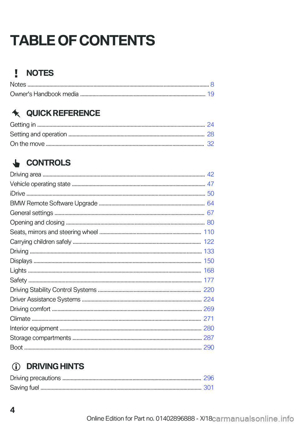 BMW 8 SERIES COUPE 2019  Owners Manual �T�A�B�L�E��O�F��C�O�N�T�E�N�T�S�N�O�T�E�S
�N�o�t�e�s��.�.�.�.�.�.�.�.�.�.�.�.�.�.�.�.�.�.�.�.�.�.�.�.�.�.�.�.�.�.�.�.�.�.�.�.�.�.�.�.�.�.�.�.�.�.�.�.�.�.�.�.�.�.�.�.�.�.�.�.�.�.�.�.�.�.�.�.�.�.�.�