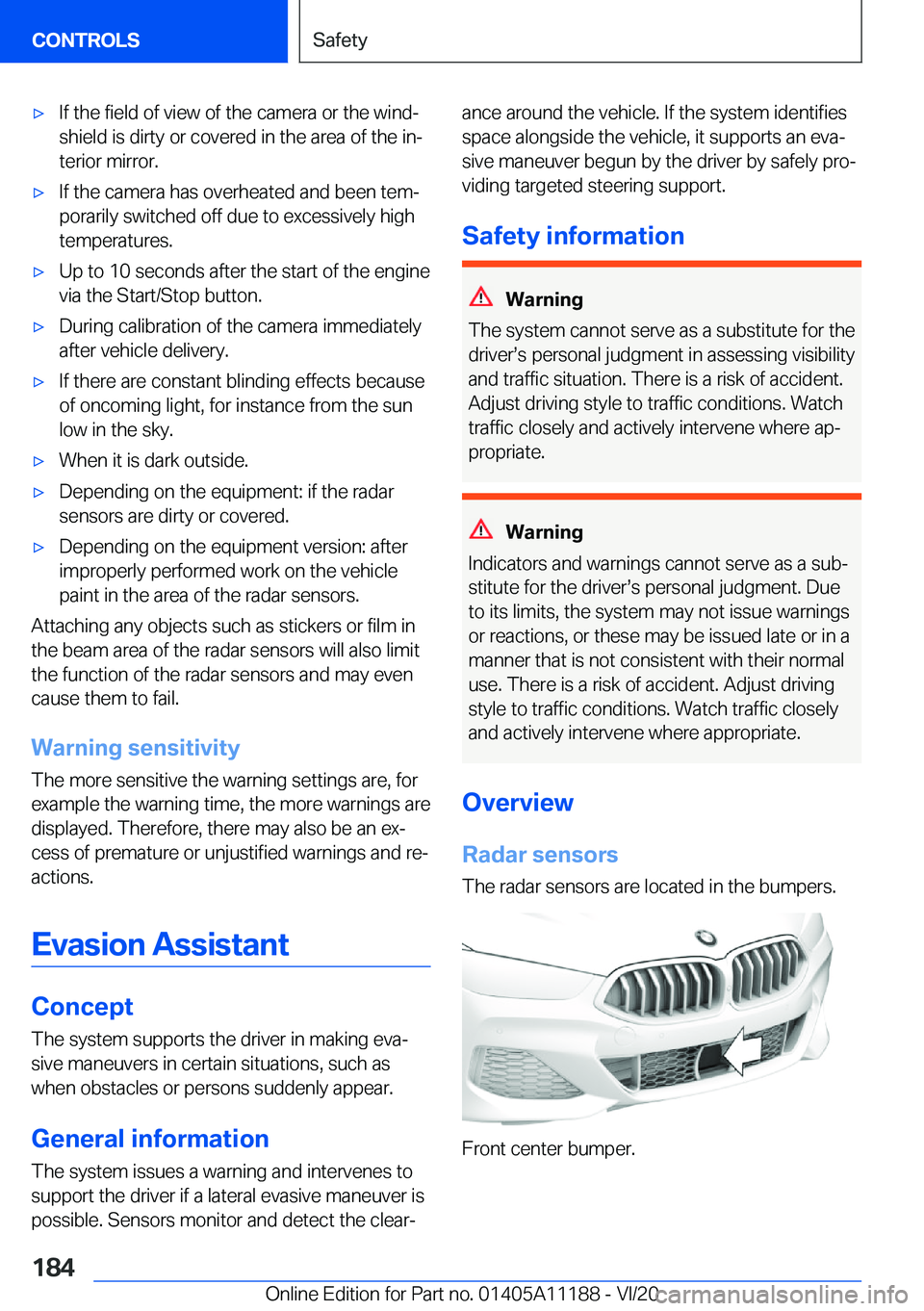 BMW 8 SERIES GRAN COUPE 2021  Owners Manual 'x�I�f��t�h�e��f�i�e�l�d��o�f��v�i�e�w��o�f��t�h�e��c�a�m�e�r�a��o�r��t�h�e��w�i�n�d#j�s�h�i�e�l�d��i�s��d�i�r�t�y��o�r��c�o�v�e�r�e�d��i�n��t�h�e��a�r�e�a��o�f��t�h�e��i�n#j
�
