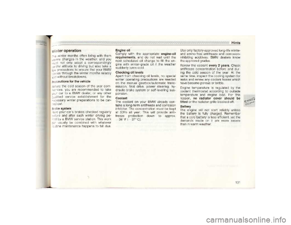 BMW 850I COUPE 1989  Owners Manual 
