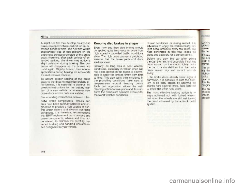 BMW 850I COUPE 1989  Owners Manual 