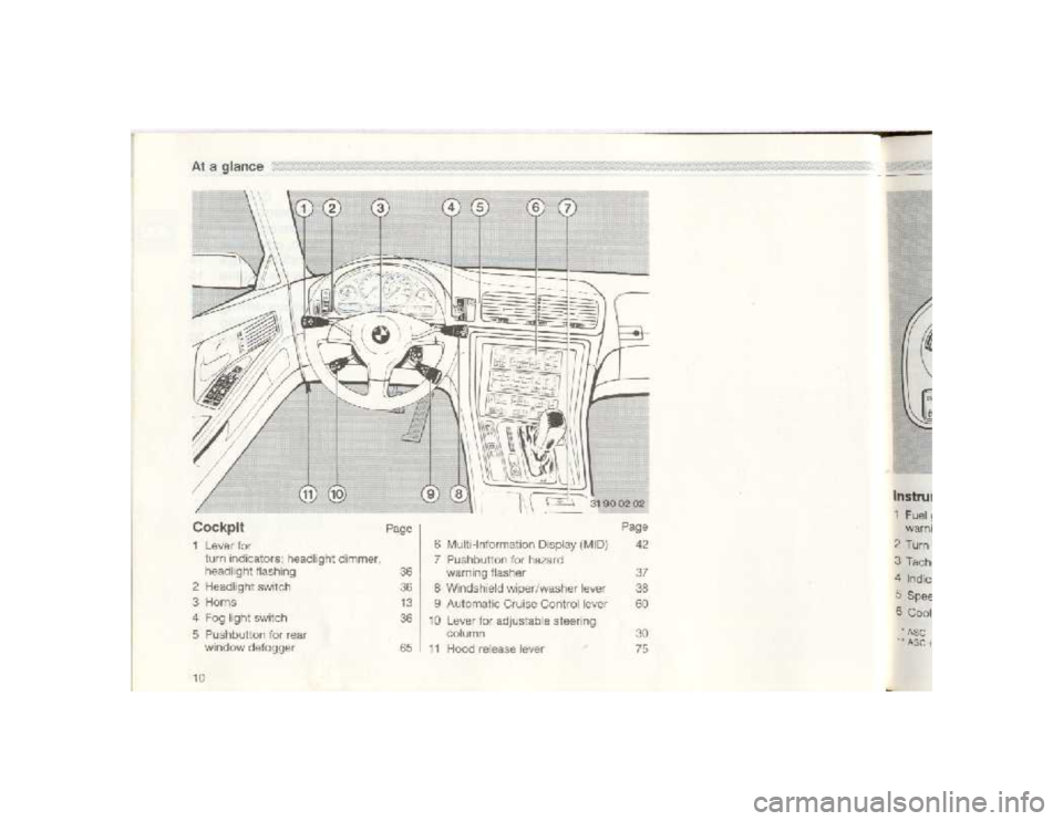 BMW 850I COUPE 1989 User Guide BMW 850I COUPE 1989 User Guide