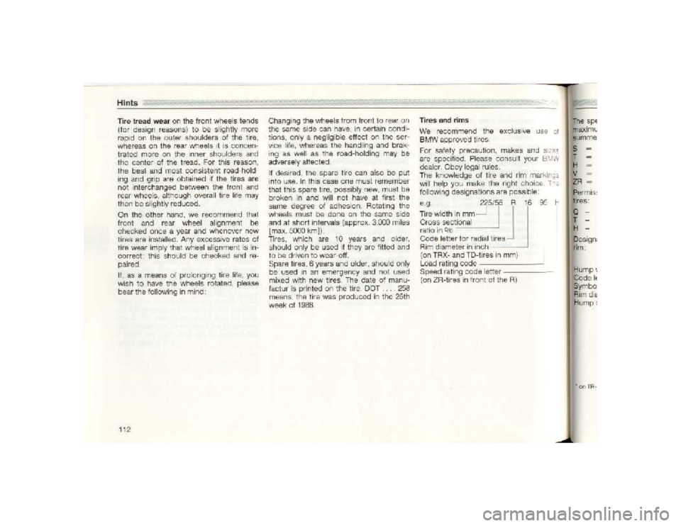 BMW 850I COUPE 1989  Owners Manual 