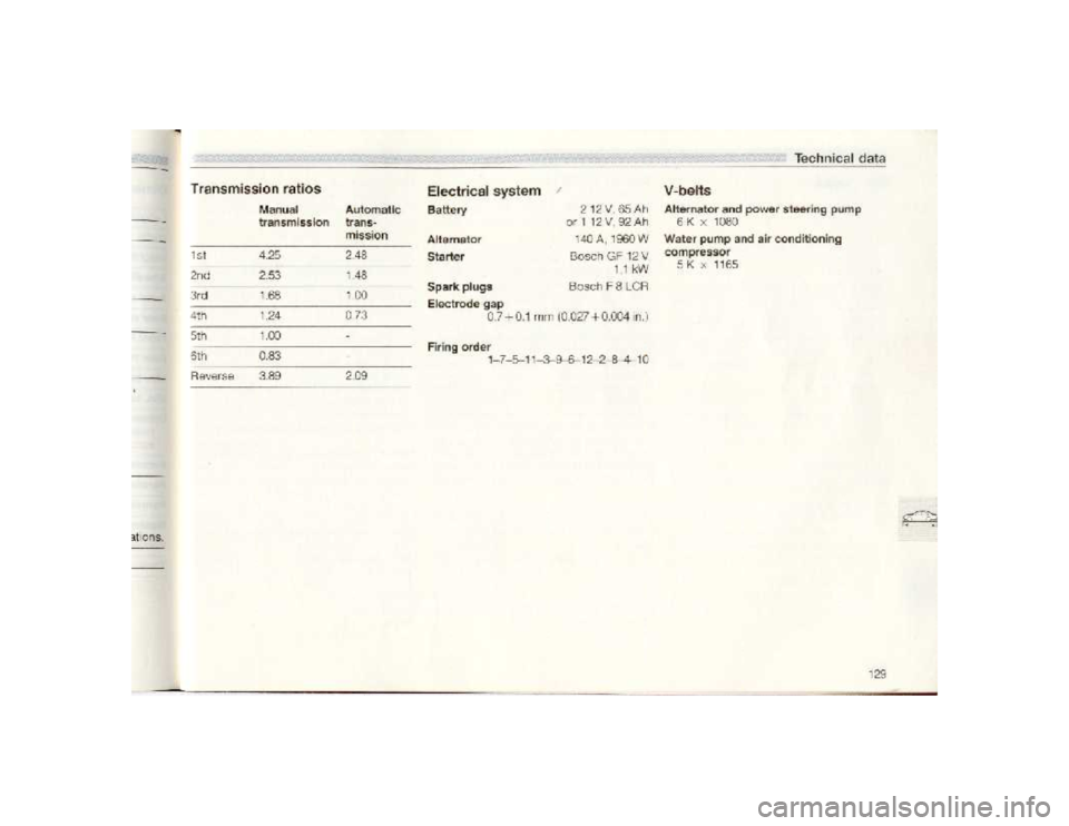 BMW 850I COUPE 1989 Owners Manual BMW 850I COUPE 1989 Owners Manual