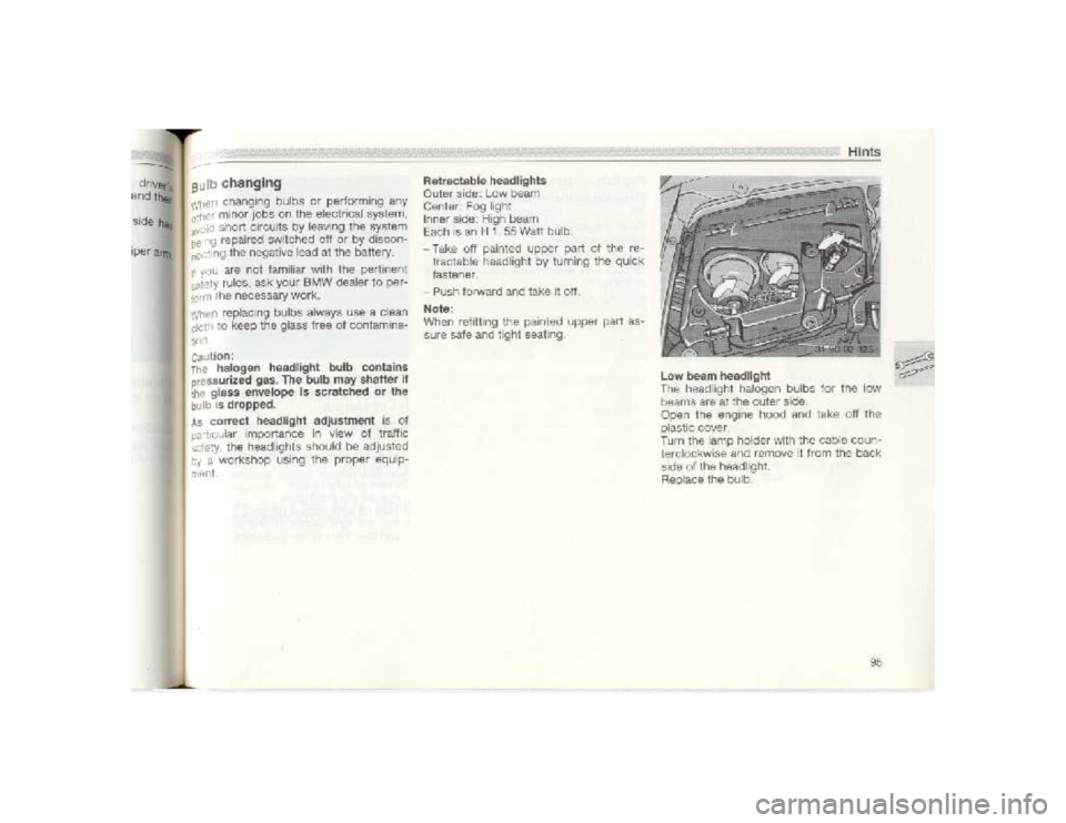 BMW 850I COUPE 1989  Owners Manual 
