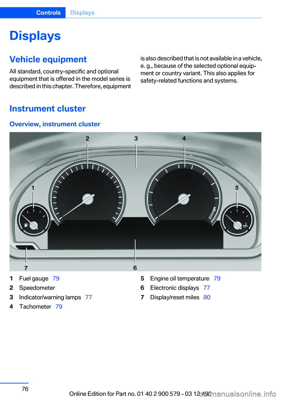 BMW ACTIVEHYBRID 5 2012 Manual PDF DisplaysVehicle equipment
All standard, country-specific and optional
equipment that is offered in the model series is
described in this chapter. Therefore, equipmentis also described that is not avai