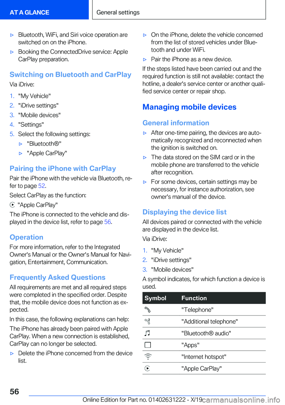 BMW M2 2020 Workshop Manual 'x�B�l�u�e�t�o�o�t�h�,��W�i�F�i�,��a�n�d��S�i�r�i��v�o�i�c�e��o�p�e�r�a�t�i�o�n��a�r�e
�s�w�i�t�c�h�e�d��o�n��o�n��t�h�e��i�P�h�o�n�e�.'x�B�o�o�k�i�n�g��t�h�e��C�o�n�n�e�c�t�e�d�D�