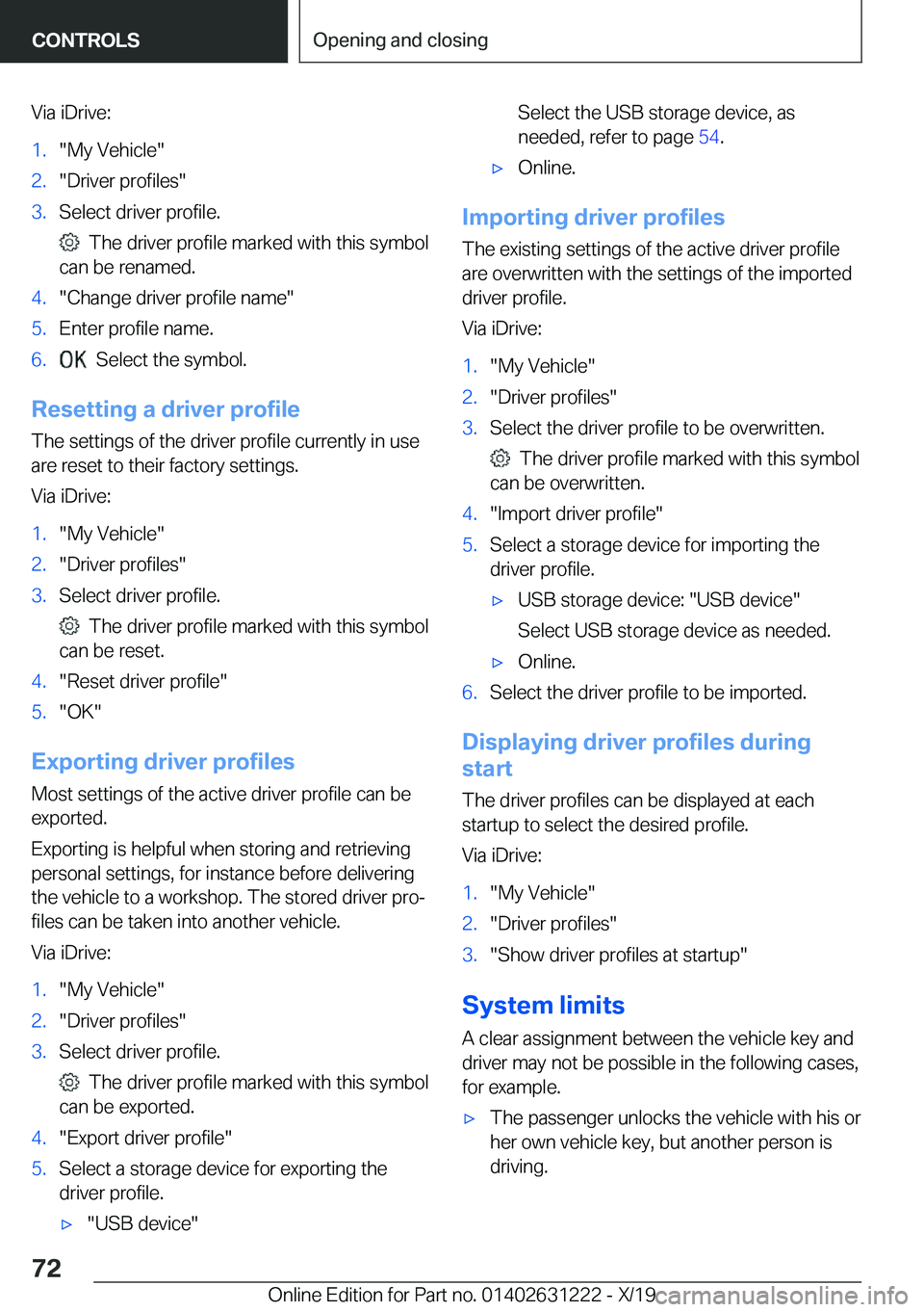 BMW M2 2020 Manual PDF �V�i�a��i�D�r�i�v�e�:�1�.�"�M�y��V�e�h�i�c�l�e�"�2�.�"�D�r�i�v�e�r��p�r�o�f�i�l�e�s�"�3�.�S�e�l�e�c�t��d�r�i�v�e�r��p�r�o�f�i�l�e�.
���T�h�e��d�r�i�v�e�r��p�r�o�f�i�l�e��m�a�