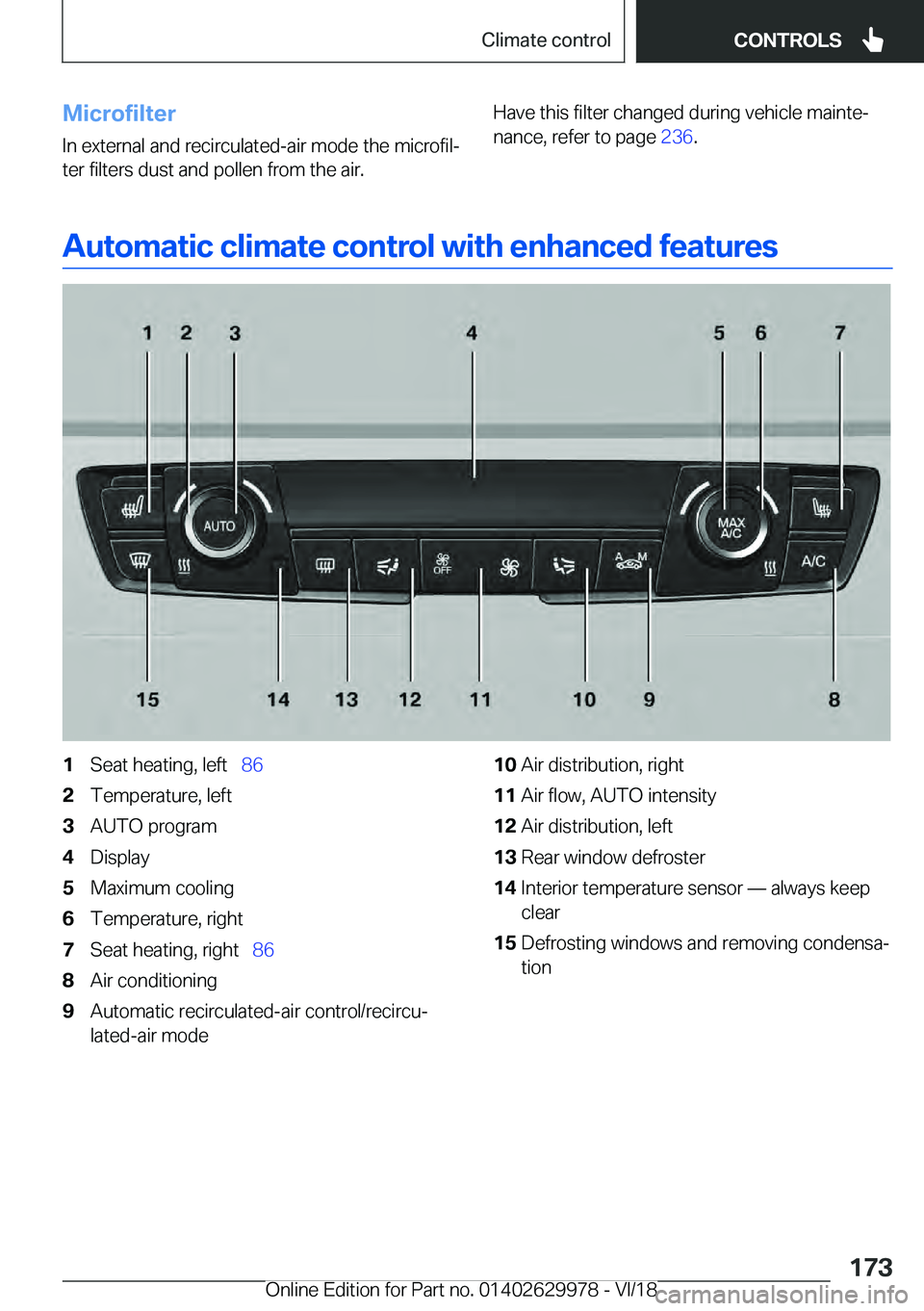 BMW M2 2019  Owners Manual �M�i�c�r�o�f�i�l�t�e�r
�I�n��e�x�t�e�r�n�a�l��a�n�d��r�e�c�i�r�c�u�l�a�t�e�d�-�a�i�r��m�o�d�e��t�h�e��m�i�c�r�o�f�i�lj
�t�e�r��f�i�l�t�e�r�s��d�u�s�t��a�n�d��p�o�l�l�e�n��f�r�o�m��t�h�e�