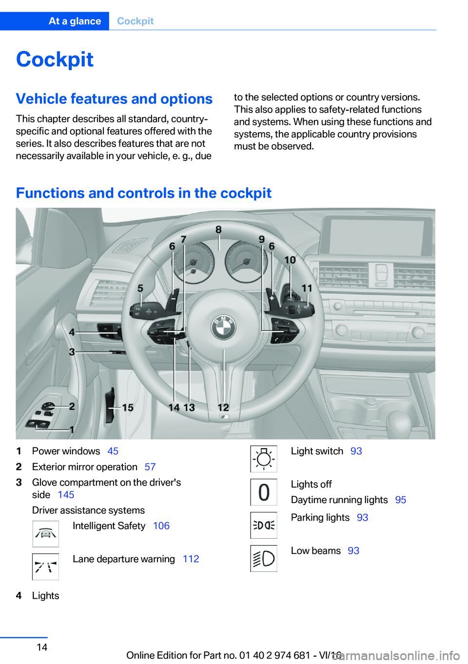 BMW M2 2017 User Guide �C�o�c�k�p�i�t�V�e�h�i�c�l�e��f�e�a�t�u�r�e�s��a�n�d��o�p�t�i�o�n�s
�T�h�i�s� �c�h�a�p�t�e�r� �d�e�s�c�r�i�b�e�s� �a�l�l� �s�t�a�n�d�a�r�d�,� �c�o�u�n�t�r�y�- �s�p�e�c�i�f�i�c� �a�n�d� �o�p�t�i�o�n