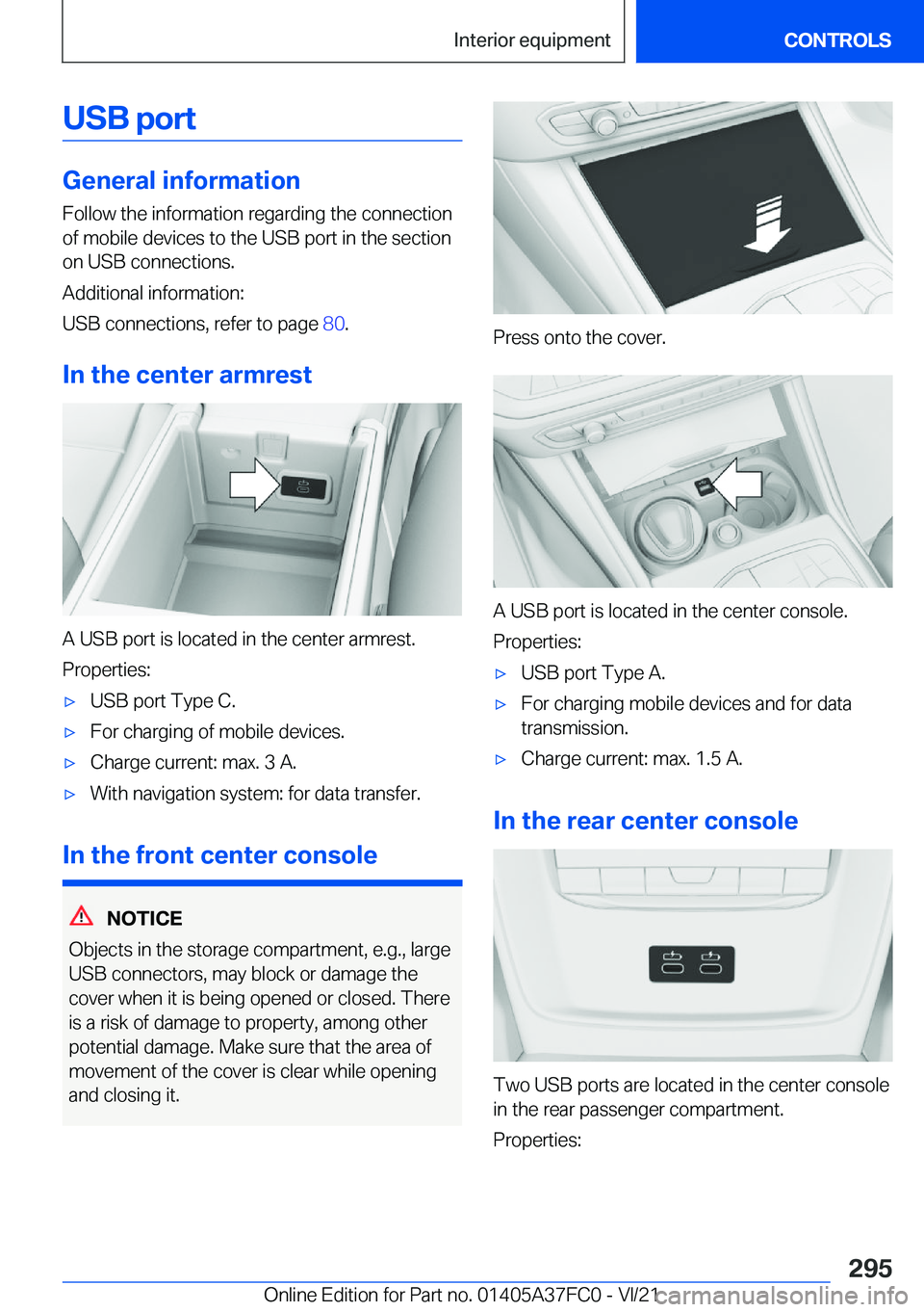 BMW M3 2022  Owners Manual �U�S�B��p�o�r�t
�G�e�n�e�r�a�l��i�n�f�o�r�m�a�t�i�o�n�F�o�l�l�o�w��t�h�e��i�n�f�o�r�m�a�t�i�o�n��r�e�g�a�r�d�i�n�g��t�h�e��c�o�n�n�e�c�t�i�o�n
�o�f��m�o�b�i�l�e��d�e�v�i�c�e�s��t�o��t�h�e�
