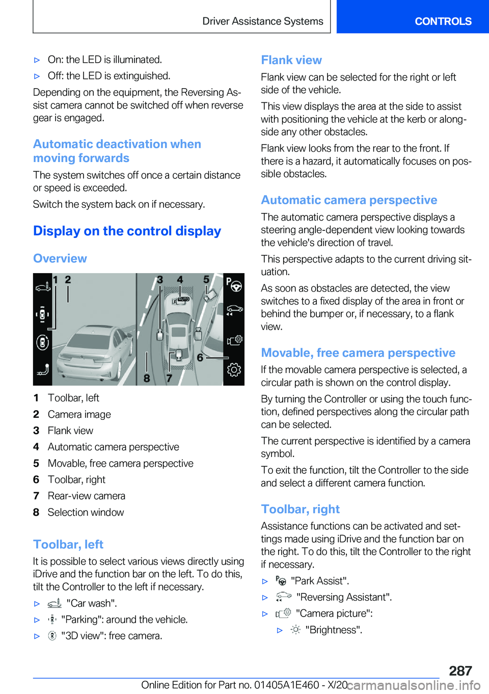 BMW M3 2021  Owners Manual 'x�O�n�:��t�h�e��L�E�D��i�s��i�l�l�u�m�i�n�a�t�e�d�.'x�O�f�f�:��t�h�e��L�E�D��i�s��e�x�t�i�n�g�u�i�s�h�e�d�.
�D�e�p�e�n�d�i�n�g��o�n��t�h�e��e�q�u�i�p�m�e�n�t�,��t�h�e��R�e�v�e�r�