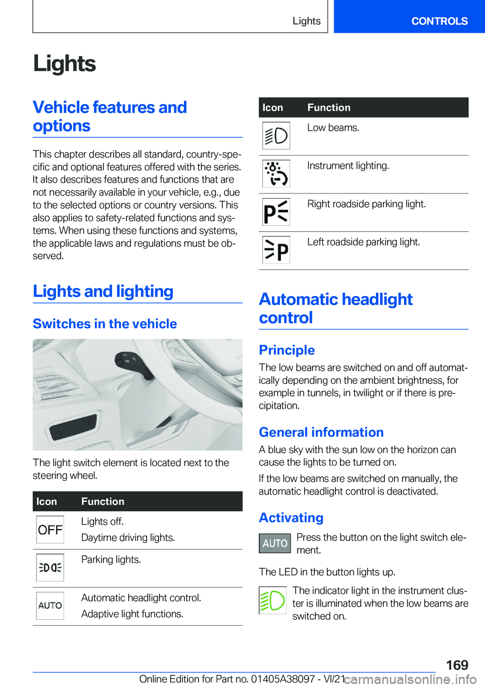 BMW M4 2022  Owners Manual �L�i�g�h�t�s�V�e�h�i�c�l�e��f�e�a�t�u�r�e�s��a�n�d�o�p�t�i�o�n�s
�T�h�i�s��c�h�a�p�t�e�r��d�e�s�c�r�i�b�e�s��a�l�l��s�t�a�n�d�a�r�d�,��c�o�u�n�t�r�y�-�s�p�e#j�c�i�f�i�c��a�n�d��o�p�t�i�o�n�a�