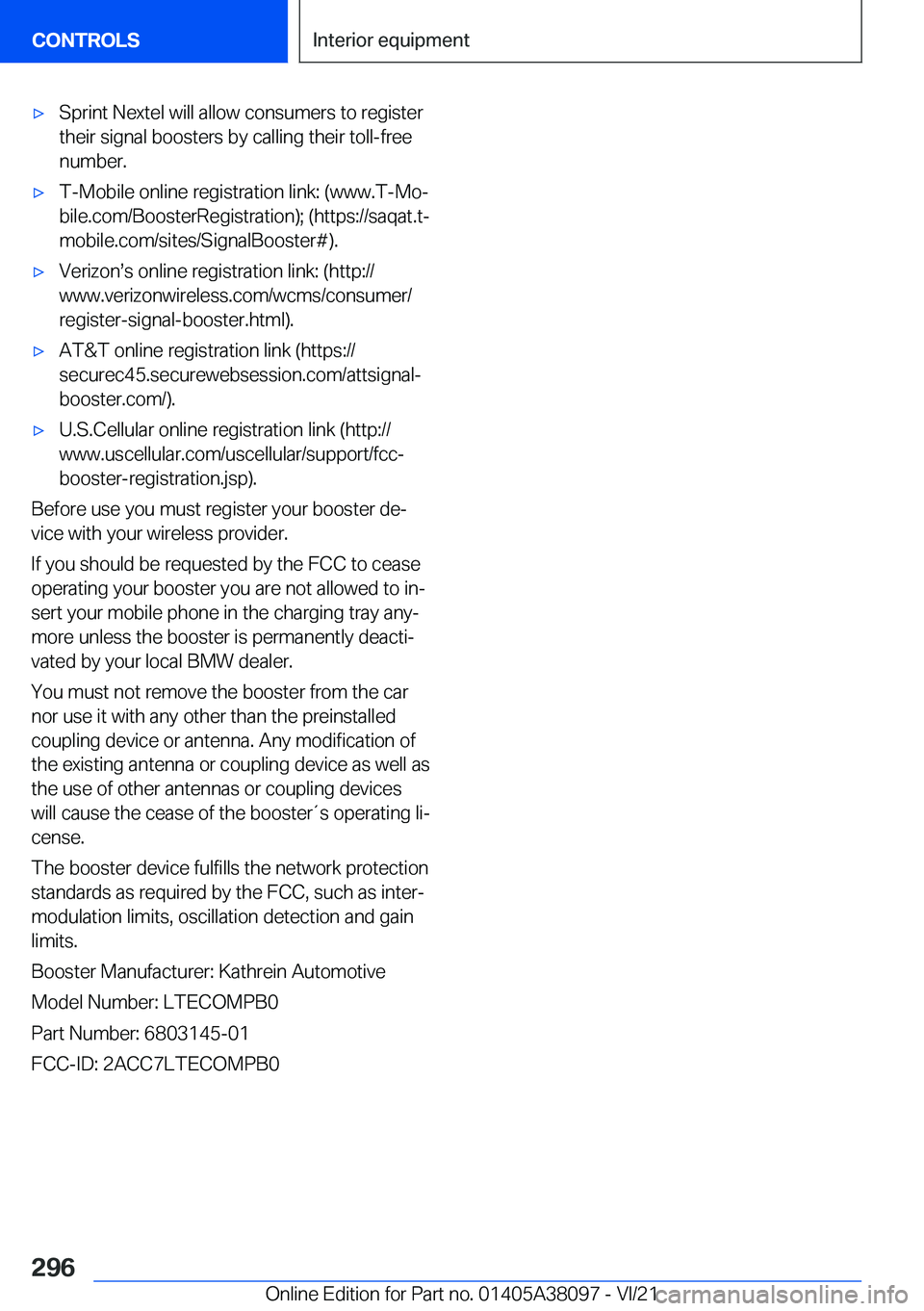 BMW M4 2022  Owners Manual 'x�S�p�r�i�n�t��N�e�x�t�e�l��w�i�l�l��a�l�l�o�w��c�o�n�s�u�m�e�r�s��t�o��r�e�g�i�s�t�e�r�t�h�e�i�r��s�i�g�n�a�l��b�o�o�s�t�e�r�s��b�y��c�a�l�l�i�n�g��t�h�e�i�r��t�o�l�l�-�f�r�e�e�n�u�m
