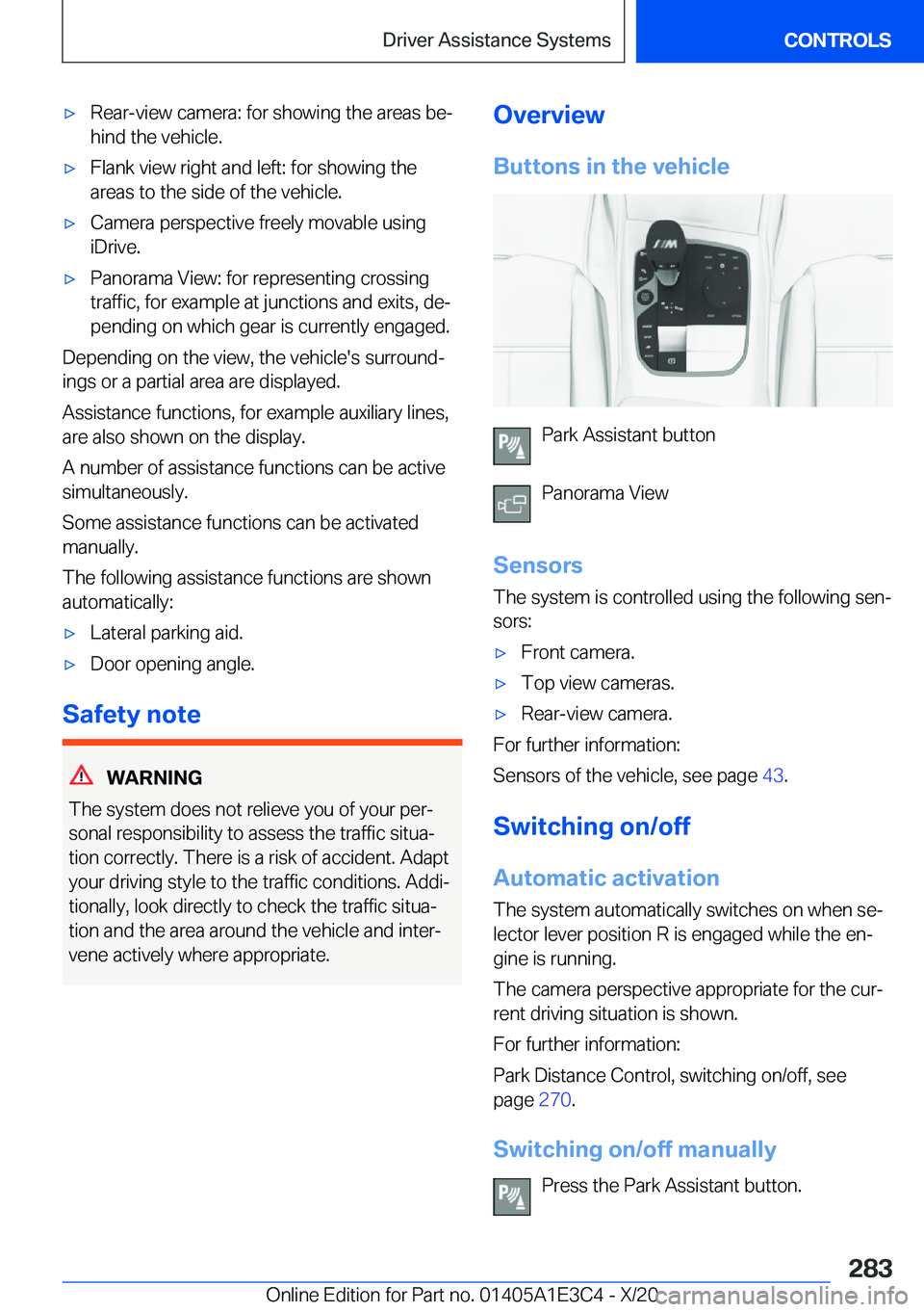BMW M4 2021  Owners Manual 'x�R�e�a�r�-�v�i�e�w��c�a�m�e�r�a�:��f�o�r��s�h�o�w�i�n�g��t�h�e��a�r�e�a�s��b�ej�h�i�n�d��t�h�e��v�e�h�i�c�l�e�.'x�F�l�a�n�k��v�i�e�w��r�i�g�h�t��a�n�d��l�e�f�t�:��f�o�r��s�h�o