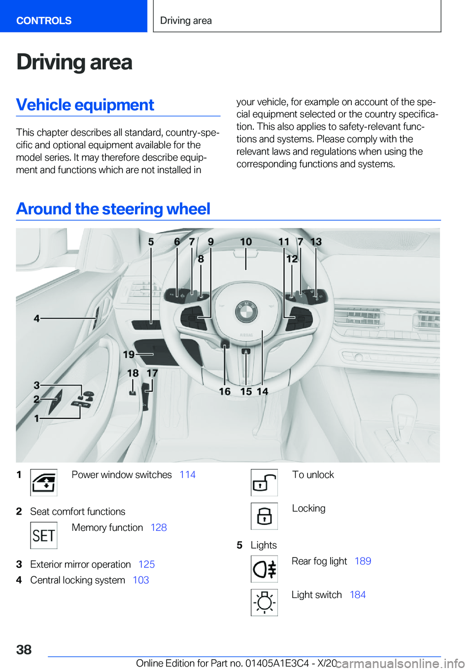BMW M4 2021 Owners Guide �D�r�i�v�i�n�g��a�r�e�a�V�e�h�i�c�l�e��e�q�u�i�p�m�e�n�t
�T�h�i�s��c�h�a�p�t�e�r��d�e�s�c�r�i�b�e�s��a�l�l��s�t�a�n�d�a�r�d�,��c�o�u�n�t�r�y�-�s�p�ej�c�i�f�i�c��a�n�d��o�p�t�i�o�n�a�l��e�q�