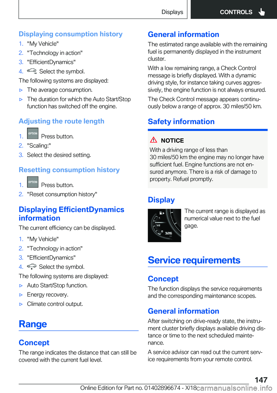 BMW M5 2019  Owners Manual �D�i�s�p�l�a�y�i�n�g��c�o�n�s�u�m�p�t�i�o�n��h�i�s�t�o�r�y�1�.��M�y��V�e�h�i�c�l�e��2�.��T�e�c�h�n�o�l�o�g�y��i�n��a�c�t�i�o�n��3�.��E�f�f�i�c�i�e�n�t�D�y�n�a�m�i�c�s��4�.���S�e�l�e�c�t�