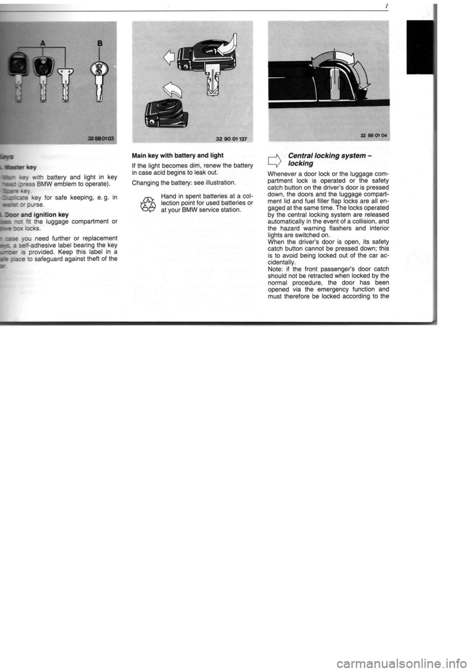 BMW M60 1992  Owners Manual 