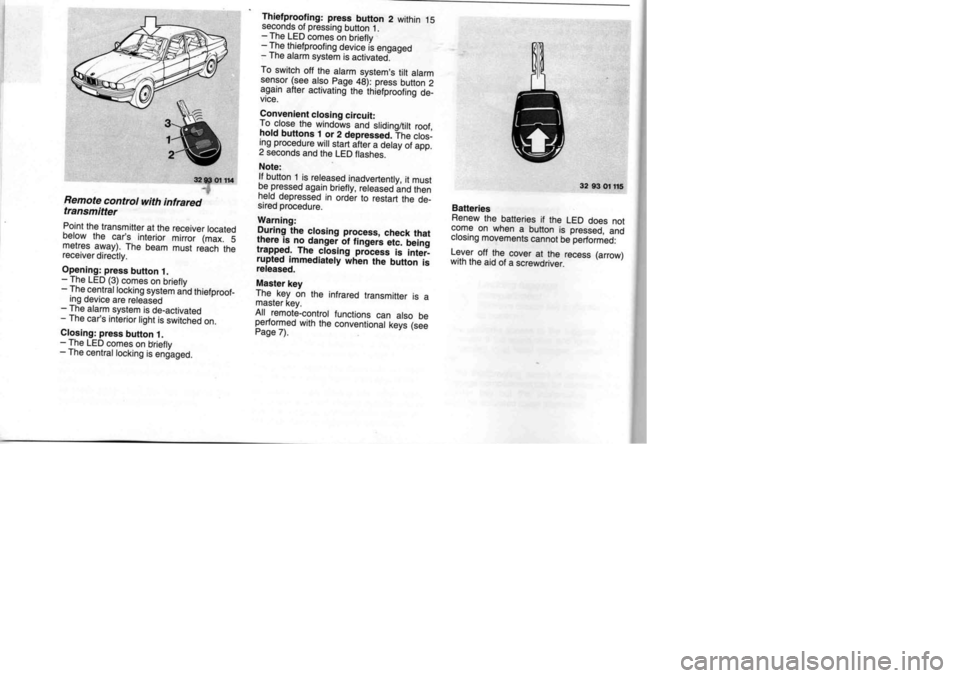 BMW M60 1992  Owners Manual 