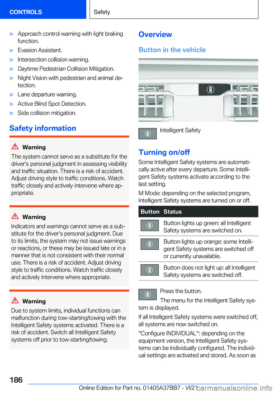 BMW M8 2022  Owners Manual 'x�A�p�p�r�o�a�c�h��c�o�n�t�r�o�l��w�a�r�n�i�n�g��w�i�t�h��l�i�g�h�t��b�r�a�k�i�n�g
�f�u�n�c�t�i�o�n�.'x�E�v�a�s�i�o�n��A�s�s�i�s�t�a�n�t�.'x�I�n�t�e�r�s�e�c�t�i�o�n��c�o�l�l�i�s�i�