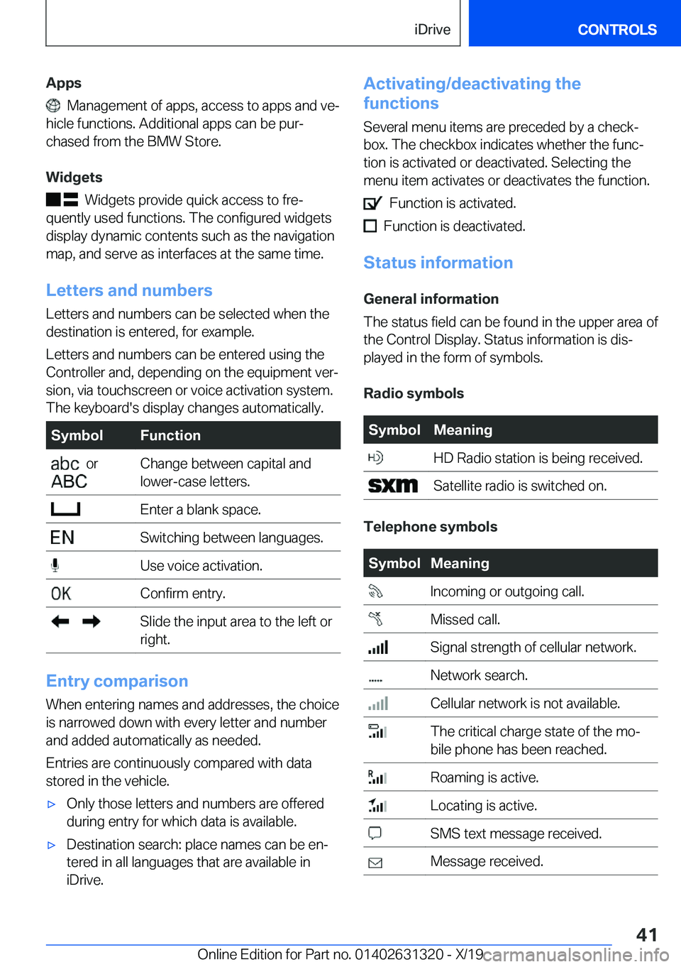 BMW M8 COUPE 2020 Service Manual �A�p�p�s
���M�a�n�a�g�e�m�e�n�t��o�f��a�p�p�s�,��a�c�c�e�s�s��t�o��a�p�p�s��a�n�d��v�e#j
�h�i�c�l�e��f�u�n�c�t�i�o�n�s�.��A�d�d�i�t�i�o�n�a�l��a�p�p�s��c�a�n��b�e��p�u�r#j
�c�h�a�s�e�d�