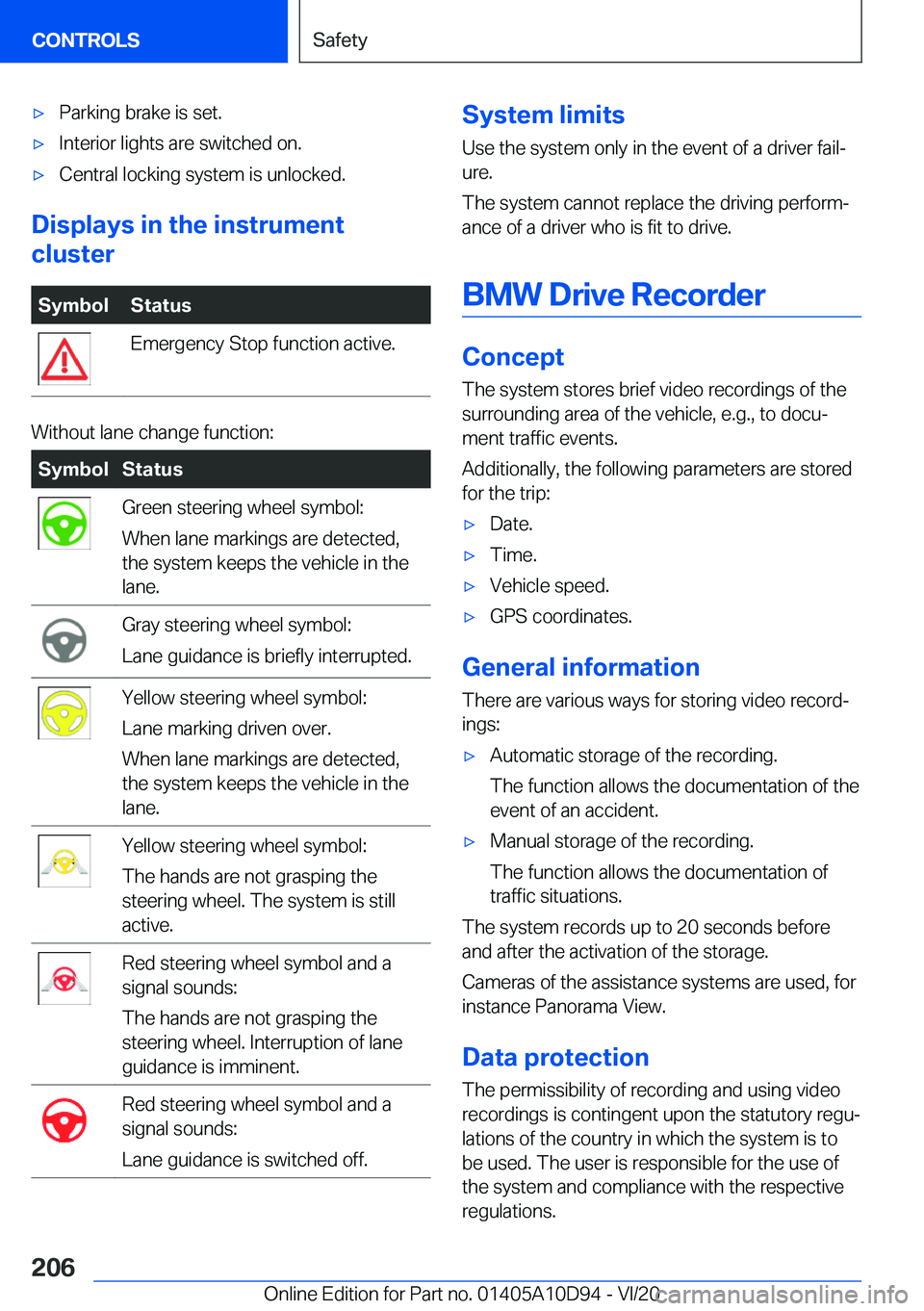 BMW M8 GRAN COUPE 2021  Owners Manual 'x�P�a�r�k�i�n�g��b�r�a�k�e��i�s��s�e�t�.'x�I�n�t�e�r�i�o�r��l�i�g�h�t�s��a�r�e��s�w�i�t�c�h�e�d��o�n�.'x�C�e�n�t�r�a�l��l�o�c�k�i�n�g��s�y�s�t�e�m��i�s��u�n�l�o�c�k�e�d�.
�D�i�