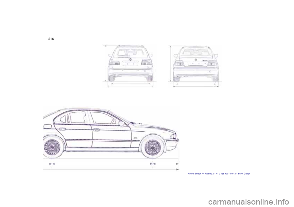 BMW SPORT WAGON 2001 Owners Manual 216n BMW SPORT WAGON 2001 Owners Manual 216n
