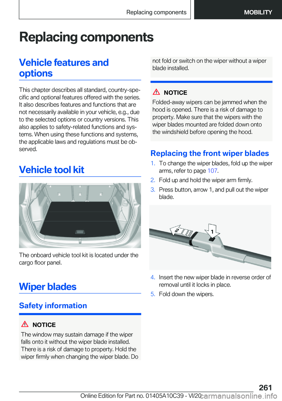 BMW X1 2021  Owners Manual �R�e�p�l�a�c�i�n�g��c�o�m�p�o�n�e�n�t�s�V�e�h�i�c�l�e��f�e�a�t�u�r�e�s��a�n�d�o�p�t�i�o�n�s
�T�h�i�s��c�h�a�p�t�e�r��d�e�s�c�r�i�b�e�s��a�l�l��s�t�a�n�d�a�r�d�,��c�o�u�n�t�r�y�-�s�p�e#j�c�i�f�
