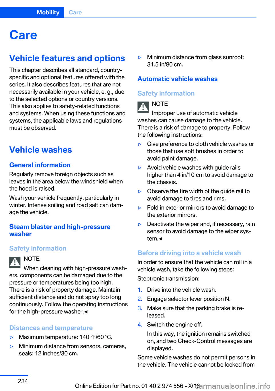 BMW X1 2017  Owners Manual �C�a�r�e�V�e�h�i�c�l�e��f�e�a�t�u�r�e�s��a�n�d��o�p�t�i�o�n�s�T�h�i�s� �c�h�a�p�t�e�r� �d�e�s�c�r�i�b�e�s� �a�l�l� �s�t�a�n�d�a�r�d�,� �c�o�u�n�t�r�y�-�s�p�e�c�i�f�i�c� �a�n�d� �o�p�t�i�o�n�a�l� �f
