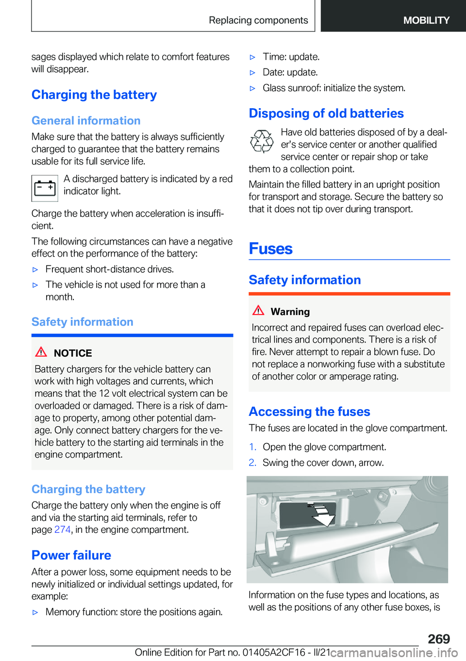 BMW X2 2022  Owners Manual �s�a�g�e�s��d�i�s�p�l�a�y�e�d��w�h�i�c�h��r�e�l�a�t�e��t�o��c�o�m�f�o�r�t��f�e�a�t�u�r�e�s
�w�i�l�l��d�i�s�a�p�p�e�a�r�.
�C�h�a�r�g�i�n�g��t�h�e��b�a�t�t�e�r�y
�G�e�n�e�r�a�l��i�n�f�o�r�m�a�