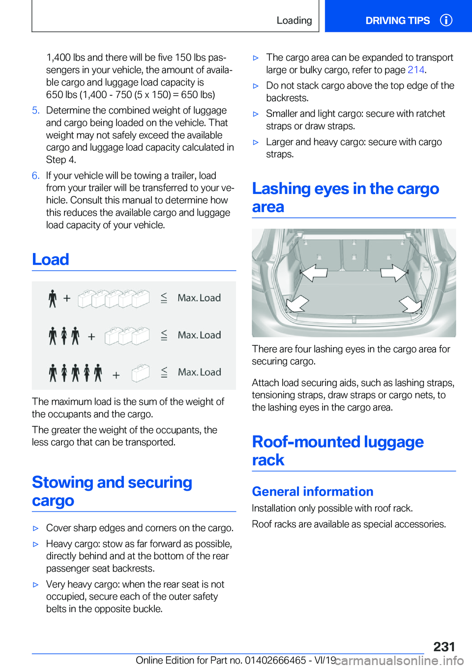 BMW X2 2020  Owners Manual �1�,�4�0�0��l�b�s��a�n�d��t�h�e�r�e��w�i�l�l��b�e��f�i�v�e��1�5�0��l�b�s��p�a�sj
�s�e�n�g�e�r�s��i�n��y�o�u�r��v�e�h�i�c�l�e�,��t�h�e��a�m�o�u�n�t��o�f��a�v�a�i�l�aj �b�l�e��c�a�r�g