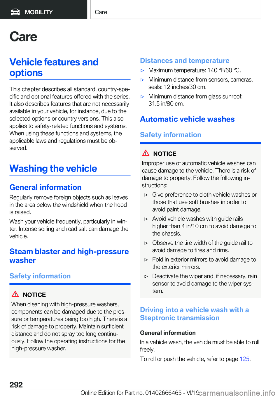 BMW X2 2020  Owners Manual �C�a�r�e�V�e�h�i�c�l�e��f�e�a�t�u�r�e�s��a�n�d�o�p�t�i�o�n�s
�T�h�i�s��c�h�a�p�t�e�r��d�e�s�c�r�i�b�e�s��a�l�l��s�t�a�n�d�a�r�d�,��c�o�u�n�t�r�y�-�s�p�ej�c�i�f�i�c��a�n�d��o�p�t�i�o�n�a�l��