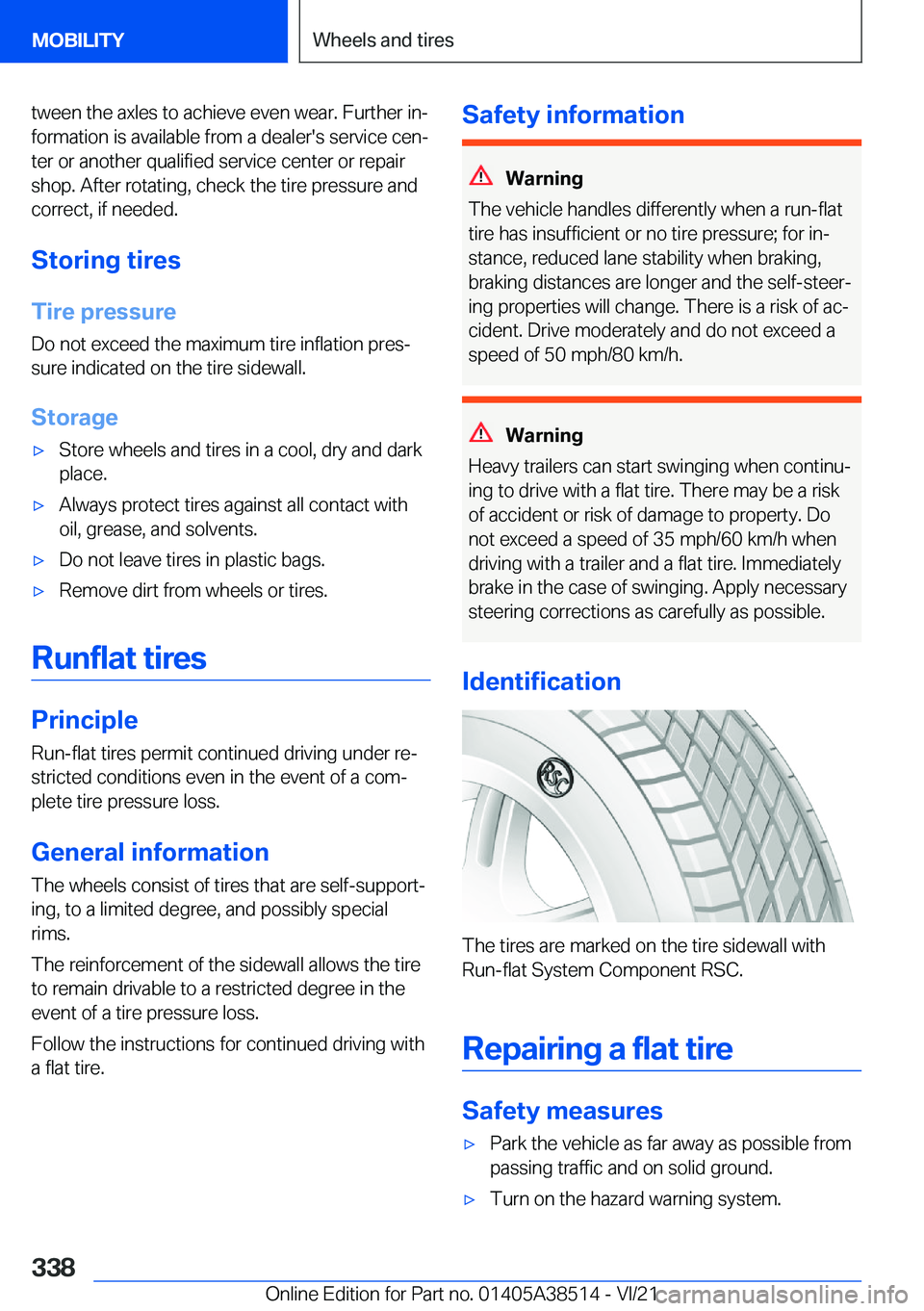 BMW X3 2022  Owners Manual �t�w�e�e�n��t�h�e��a�x�l�e�s��t�o��a�c�h�i�e�v�e��e�v�e�n��w�e�a�r�.��F�u�r�t�h�e�r��i�n#j�f�o�r�m�a�t�i�o�n��i�s��a�v�a�i�l�a�b�l�e��f�r�o�m��a��d�e�a�l�e�r�'�s��s�e�r�v�i�c�e��c�e