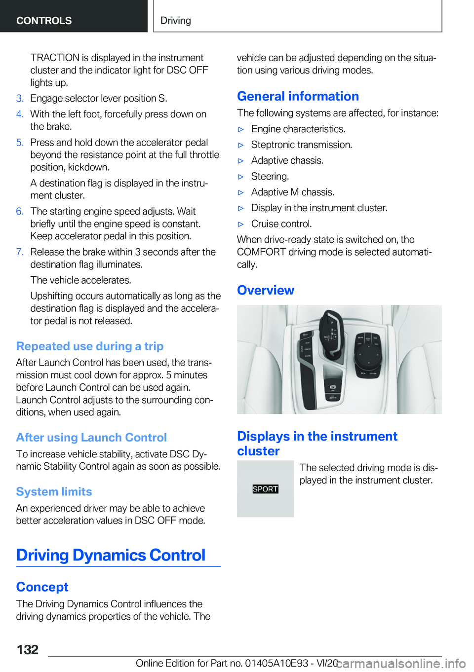 BMW X3 2021  Owners Manual �T�R�A�C�T�I�O�N��i�s��d�i�s�p�l�a�y�e�d��i�n��t�h�e��i�n�s�t�r�u�m�e�n�t�c�l�u�s�t�e�r��a�n�d��t�h�e��i�n�d�i�c�a�t�o�r��l�i�g�h�t��f�o�r��D�S�C��O�F�F�l�i�g�h�t�s��u�p�.�3�.�E�n�g�a�g�e