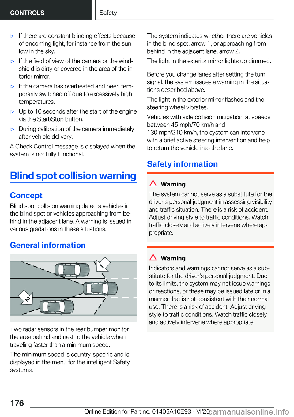 BMW X3 2021  Owners Manual 'x�I�f��t�h�e�r�e��a�r�e��c�o�n�s�t�a�n�t��b�l�i�n�d�i�n�g��e�f�f�e�c�t�s��b�e�c�a�u�s�e
�o�f��o�n�c�o�m�i�n�g��l�i�g�h�t�,��f�o�r��i�n�s�t�a�n�c�e��f�r�o�m��t�h�e��s�u�n �l�o�w��i�n