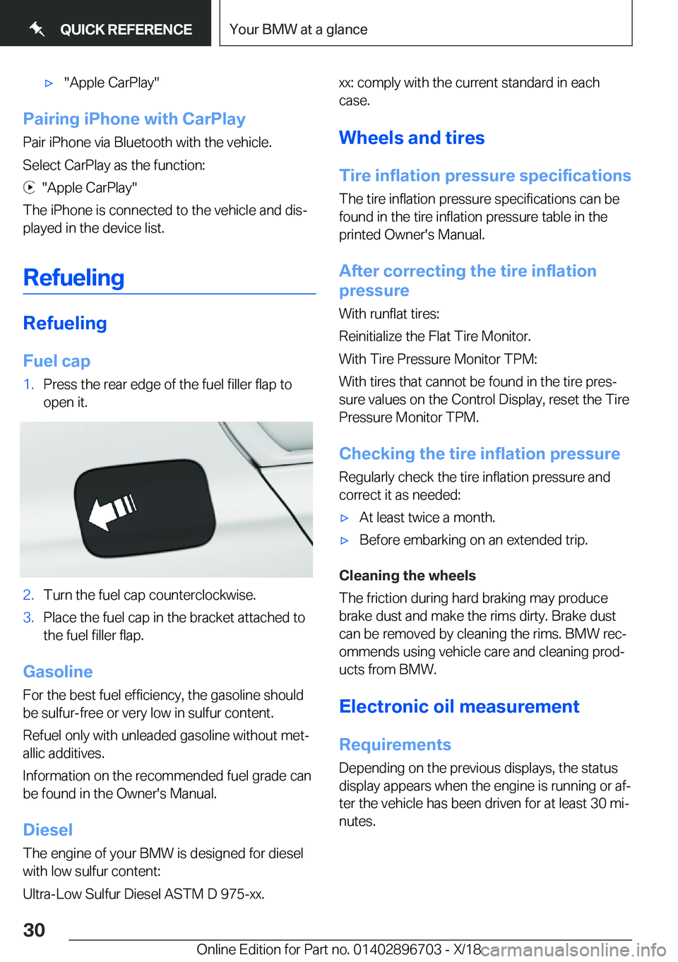 BMW X3 2019 Owners Manual 'x��A�p�p�l�e��C�a�r�P�l�a�y�
�P�a�i�r�i�n�g��i�P�h�o�n�e��w�i�t�h��C�a�r�P�l�a�y
�P�a�i�r��i�P�h�o�n�e��v�i�a��B�l�u�e�t�o�o�t�h��w�i�t�h��t�h�e��v�e�h�i�c�l�e�.
�S�e�l�e�c�t��C�a�r�