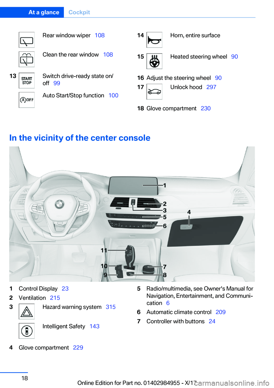 BMW X3 2018 User Guide �R�e�a�r� �w�i�n�d�o�w� �w�i�p�e�r\_�1�0�8�C�l�e�a�n� �t�h�e� �r�e�a�r� �w�i�n�d�o�w\_ �1�0�8�1�3�S�w�i�t�c�h� �d�r�i�v�e�-�r�e�a�d�y� �s�t�a�t�e� �o�n�/
�o�f�f\_ �9�9�A�u�t�o� �S�t�a�r�t�/�S�t�