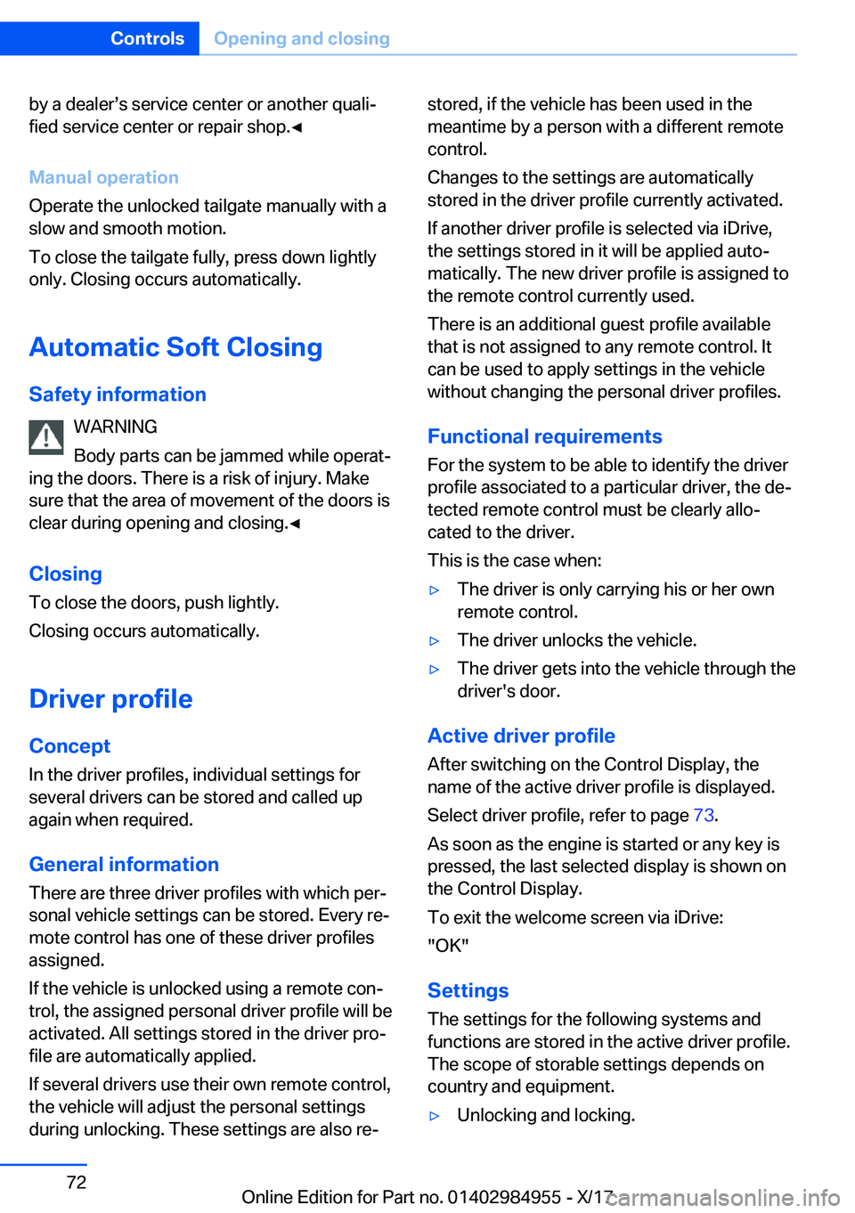 BMW X3 2018 Manual PDF �b�y� �a� �d�e�a�l�e�rs�s� �s�e�r�v�i�c�e� �c�e�n�t�e�r� �o�r� �a�n�o�t�h�e�r� �q�u�a�l�ij�f�i�e�d� �s�e�r�v�i�c�e� �c�e�n�t�e�r� �o�r� �r�e�p�a�i�r� �s�h�o�p�.'