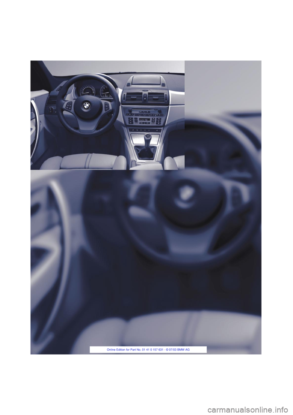 BMW X3 2.5I SAV 2004 User Guide 