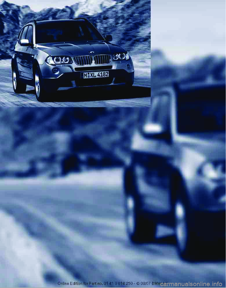 BMW X3 3.0SI 2008  Owners Manual 