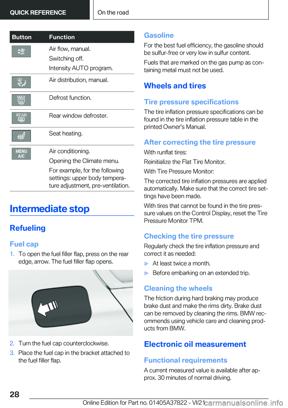 BMW X3 M 2022 Owners Manual �B�u�t�t�o�n�F�u�n�c�t�i�o�n�A�i�r��f�l�o�w�,��m�a�n�u�a�l�.
�S�w�i�t�c�h�i�n�g��o�f�f�.
�I�n�t�e�n�s�i�t�y��A�U�T�O��p�r�o�g�r�a�m�.�A�i�r��d�i�s�t�r�i�b�u�t�i�o�n�,��m�a�n�u�a�l�.�D�e�f�r�o�s