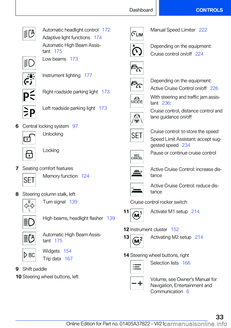 BMW X3 M 2022 Owners Guide �A�u�t�o�m�a�t�i�c��h�e�a�d�l�i�g�h�t��c�o�n�t�r�o�l#\#_�1�7�2
�A�d�a�p�t�i�v�e��l�i�g�h�t��f�u�n�c�t�i�o�n�s#\#_ �1�7�4
�A�u�t�o�m�a�t�i�c��H�i�g�h��B�e�a�m��A�s�s�i�s#j
�t�a�n�t#\#_ �1�7�5�L�