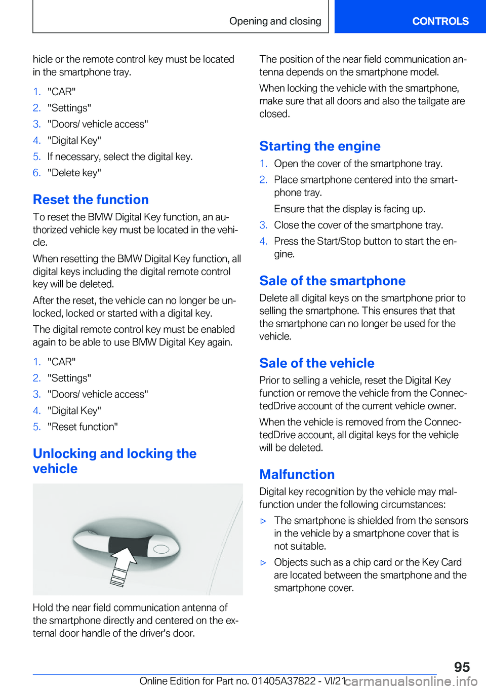 BMW X3 M 2022  Owners Manual �h�i�c�l�e��o�r��t�h�e��r�e�m�o�t�e��c�o�n�t�r�o�l��k�e�y��m�u�s�t��b�e��l�o�c�a�t�e�d
�i�n��t�h�e��s�m�a�r�t�p�h�o�n�e��t�r�a�y�.�1�.�"�C�A�R�"�2�.�"�S�e�t�t�i�n�g�s�"�3�.�
