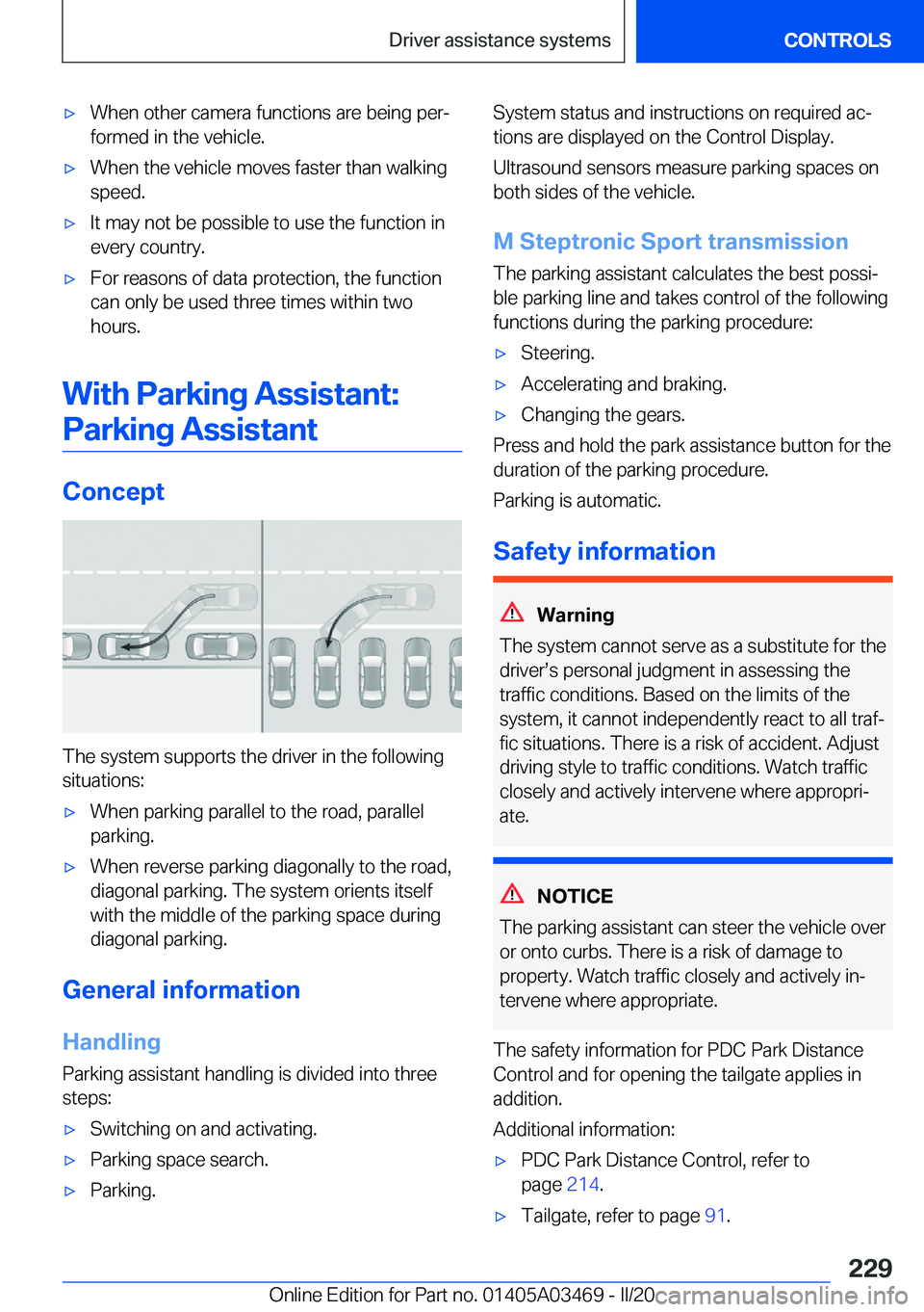 BMW X3 M 2021  Owners Manual 'x�W�h�e�n��o�t�h�e�r��c�a�m�e�r�a��f�u�n�c�t�i�o�n�s��a�r�e��b�e�i�n�g��p�e�r#j
�f�o�r�m�e�d��i�n��t�h�e��v�e�h�i�c�l�e�.'x�W�h�e�n��t�h�e��v�e�h�i�c�l�e��m�o�v�e�s��f�a�s�t�e�r�