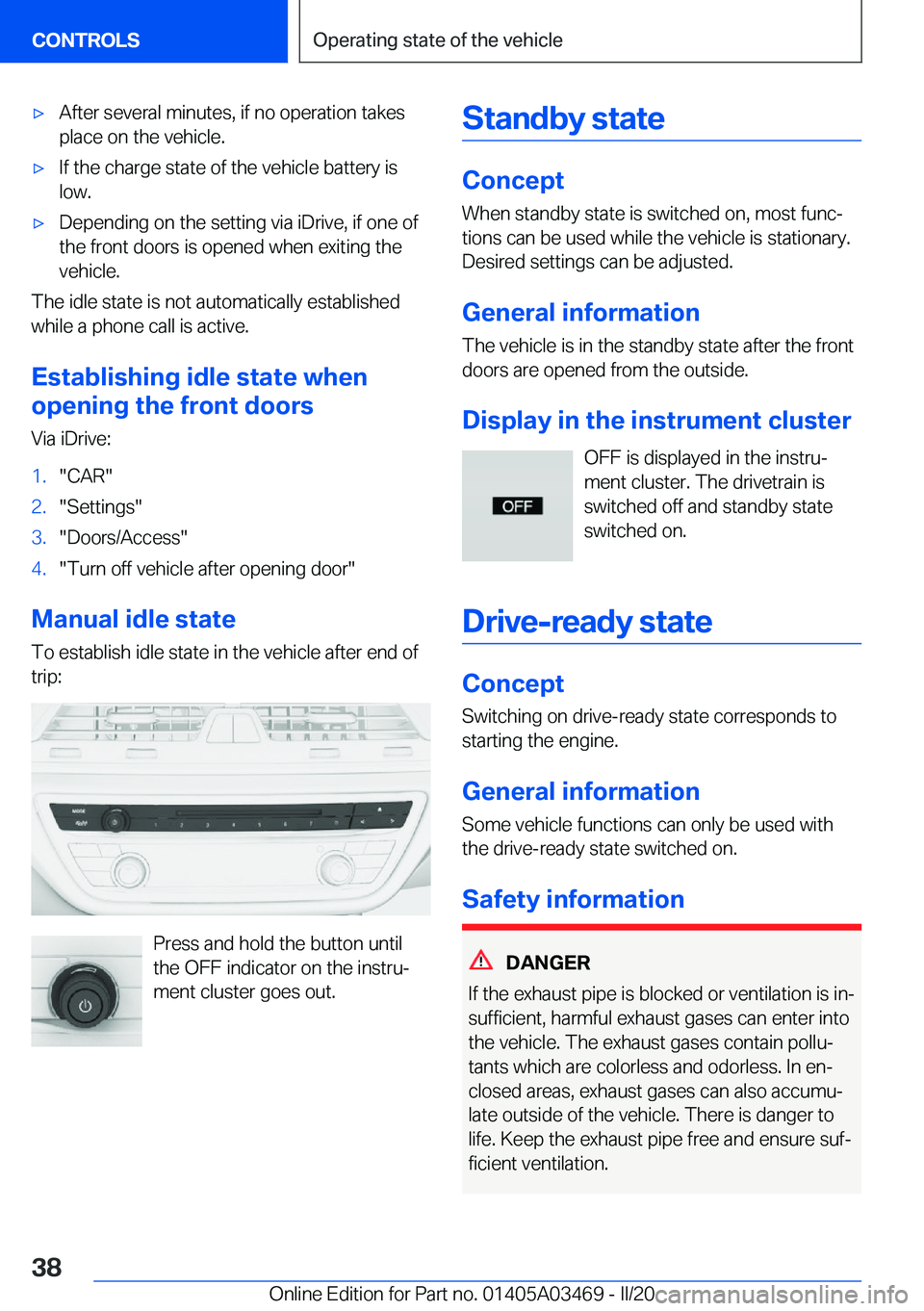 BMW X3 M 2021 Owners Guide 'x�A�f�t�e�r��s�e�v�e�r�a�l��m�i�n�u�t�e�s�,��i�f��n�o��o�p�e�r�a�t�i�o�n��t�a�k�e�s
�p�l�a�c�e��o�n��t�h�e��v�e�h�i�c�l�e�.'x�I�f��t�h�e��c�h�a�r�g�e��s�t�a�t�e��o�f��t�h�e��v�