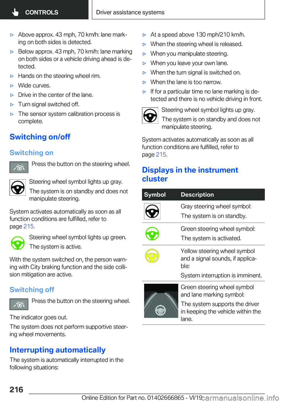 BMW X3 M 2020  Owners Manual 'x�A�b�o�v�e��a�p�p�r�o�x�.��4�3��m�p�h�,��7�0��k�m�/�h�:��l�a�n�e��m�a�r�kj
�i�n�g��o�n��b�o�t�h��s�i�d�e�s��i�s��d�e�t�e�c�t�e�d�.'x�B�e�l�o�w��a�p�p�r�o�x�.��4�3��m�p�h�,��