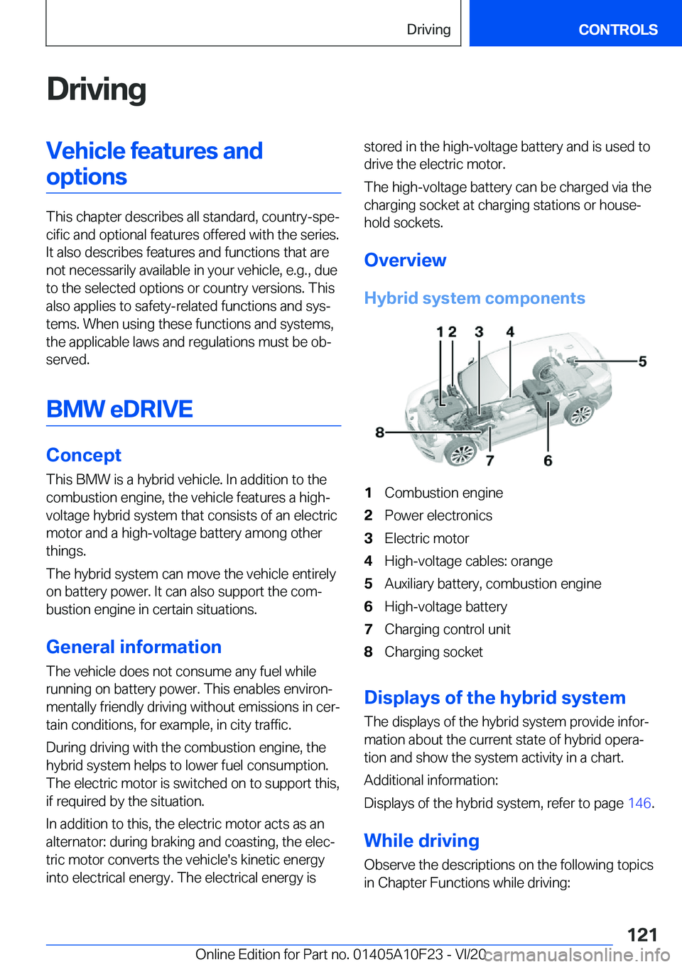 BMW X3 PLUG-IN HYBRID 2021  Owners Manual �D�r�i�v�i�n�g�V�e�h�i�c�l�e��f�e�a�t�u�r�e�s��a�n�d�o�p�t�i�o�n�s
�T�h�i�s��c�h�a�p�t�e�r��d�e�s�c�r�i�b�e�s��a�l�l��s�t�a�n�d�a�r�d�,��c�o�u�n�t�r�y�-�s�p�e#j�c�i�f�i�c��a�n�d��o�p�t�i�o�n�