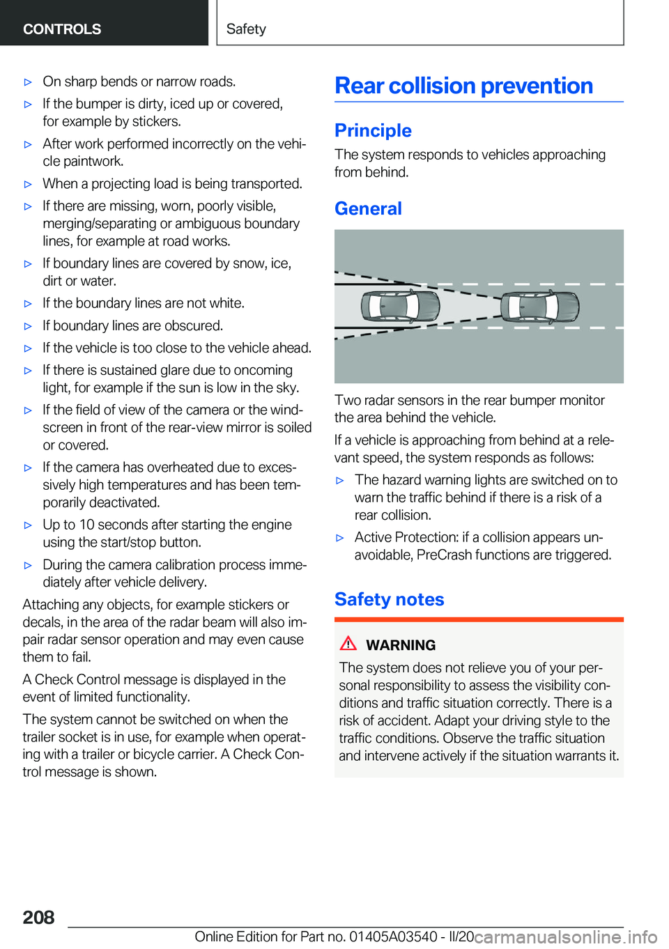 BMW X3 PLUG-IN HYBRID 2020  Owners Manual 'x�O�n��s�h�a�r�p��b�e�n�d�s��o�r��n�a�r�r�o�w��r�o�a�d�s�.'x�I�f��t�h�e��b�u�m�p�e�r��i�s��d�i�r�t�y�,��i�c�e�d��u�p��o�r��c�o�v�e�r�e�d�,�f�o�r��e�x�a�m�p�l�e��b�y��s�t�i�c�k